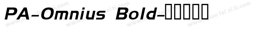 PA-Omnius Bold字体转换